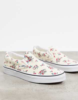 vans classic slip on floral