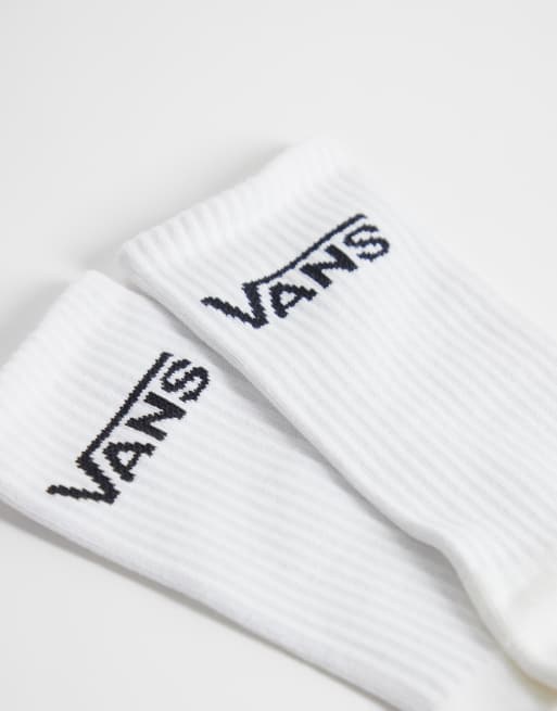 Vans Classic Half Crew 3-pack strumpor i vitt, 3 av 3