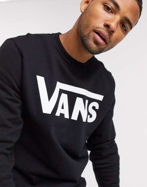 Vans black and sale white sweatshirt