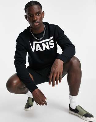 vans black sweatshirt mens