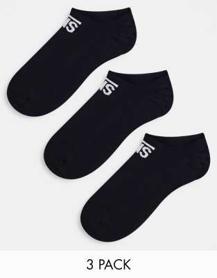 Vans – Classic Kick – Socken in Schwarz im 3er-Pack 