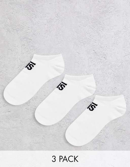 Vans – Classic Kick – Socken in Weiß im 3er-Pack