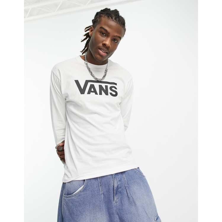 Classic Vans Shirt mit Weiß in | ASOS – Logo Langärmliges