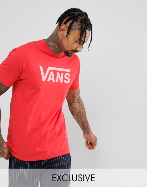 Vans t shop shirt red