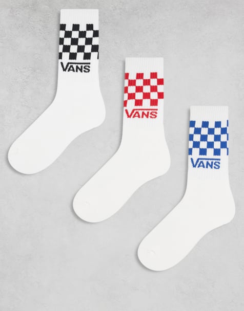 Vans Classic - Lot de 3 paires de chaussettes à carreaux - Blanc multicolore - view 1