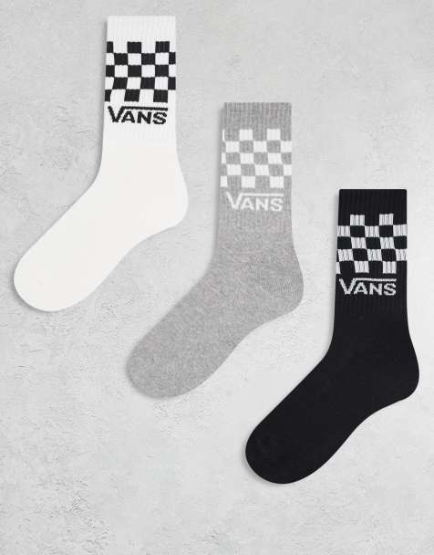 Vans Classic - Lot de 3 paires de chaussettes à carreaux - Noir et blanc - view 1