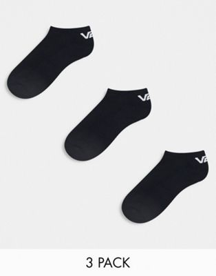 Vans Classic Low 3 pack socks in black