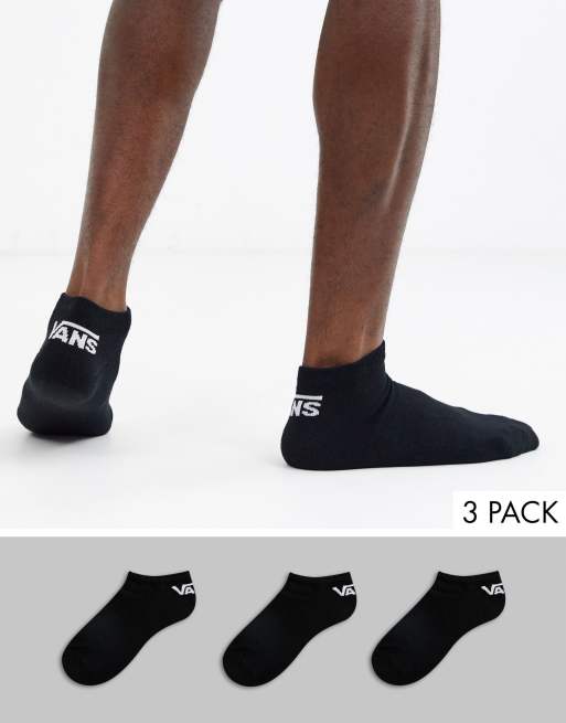 Vans Classic Low 3 pack socks in black