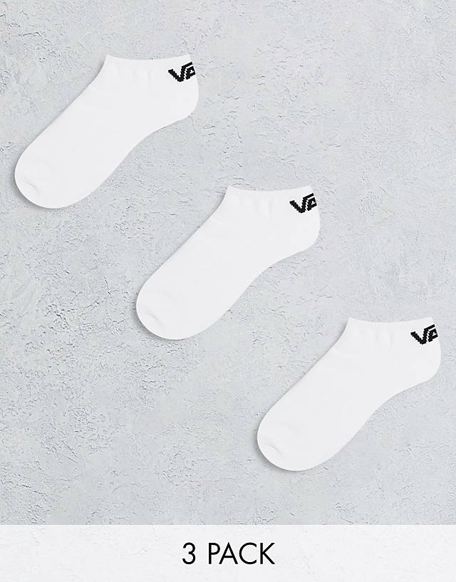 Vans - classic low 3-pack socks in white