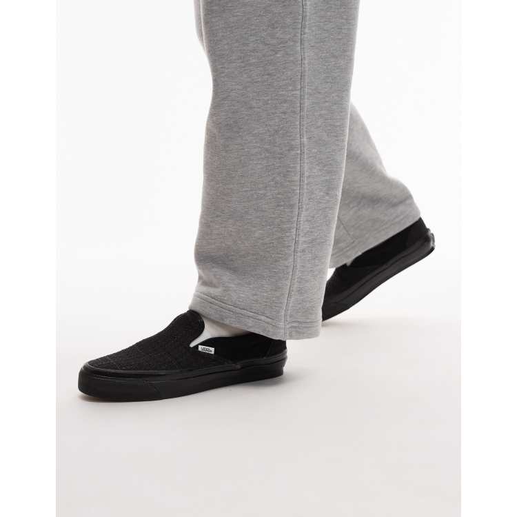 Vans Classic LX houndstooth slip on sneakers in black and  display picture 2