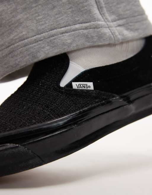 Vans Classic LX houndstooth slip on sneakers in black and white, 4 of 5