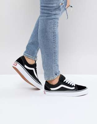 vans old skool black sale mens