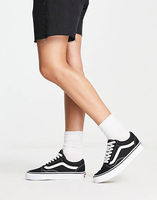 Recognition Abbreviate somewhat Vans Classic Old Skool sneakers in black and white | ASOS