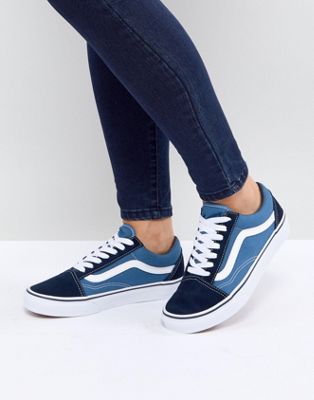 vans classic old skool sneakers in blue