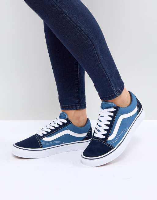 Old school hot sale vans azul