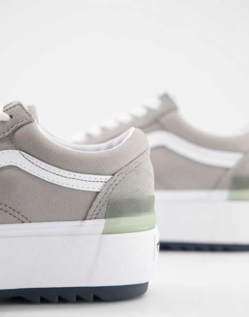vans platform grise