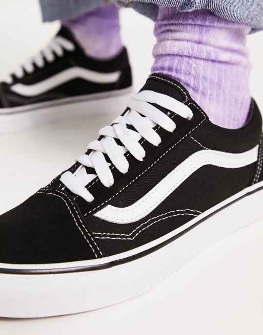 Vans Classic Old Skool trainers in black and white