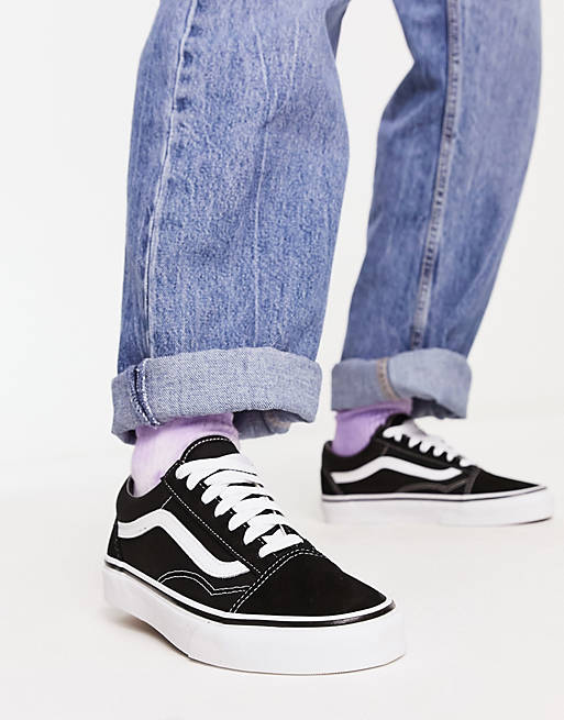 Vans Classic Old Skool trainers in black and white | ASOS