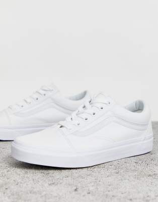 vans old skool in white