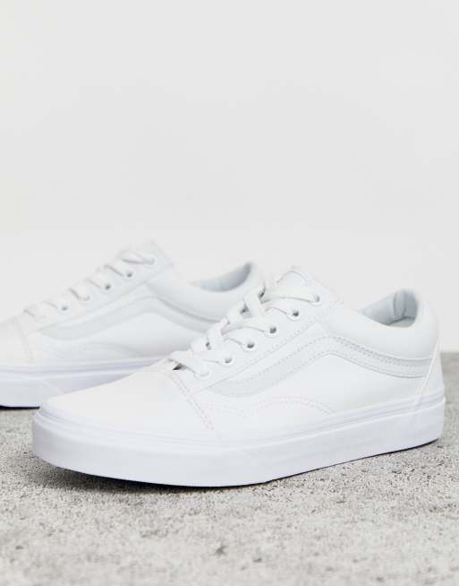 Vans Classic Old Skool Triple White Sneakers Asos