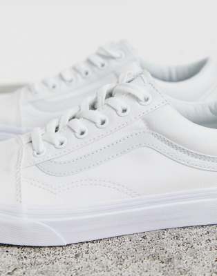 triple white vans