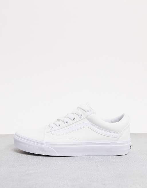 Vans classic Old Skool triple white trainers , 2 of 4