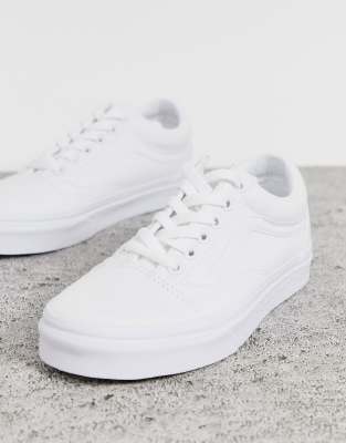 vans white trainers