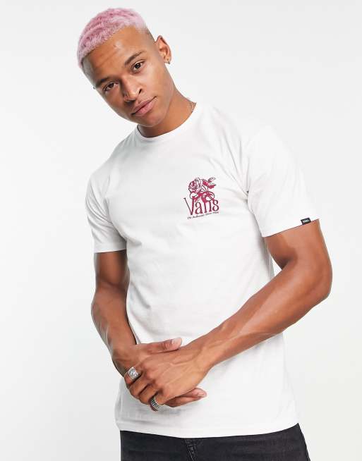 White and red vans t sale shirt