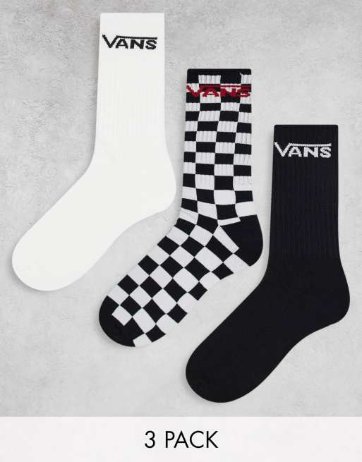 Vans Classic - Set van 3 paar sokken in multi en met ruitjes