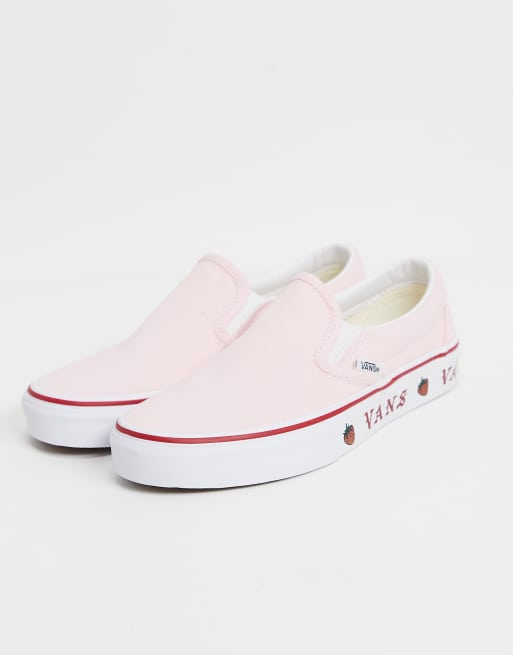 Vans Classic – Sidewall Print – Sneaker zum Hineinschlüpfen in Rosa