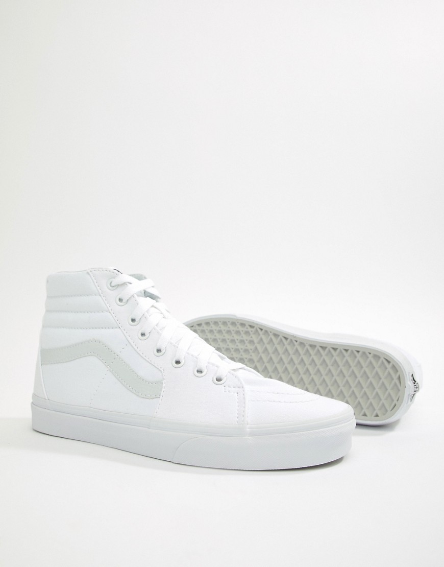 vans -  Classic – SK8-Hi – Sneaker in Triple-Weiß