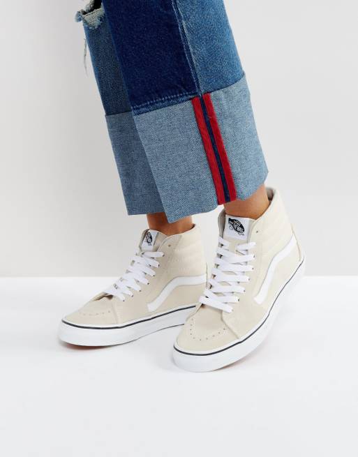 Vans Classic Sk8 Hi Sneakers In Beige | ASOS