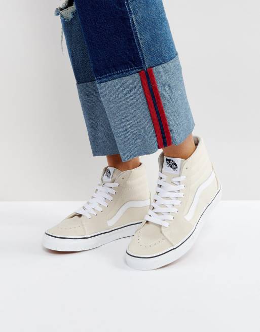 Vans Classic Sk8 Hi Sneakers In Beige