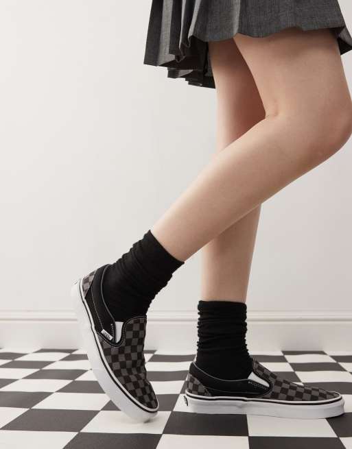 Vans damier on sale noir et gris