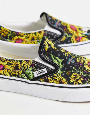 skull sunflower vans