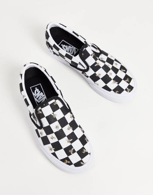 Check vans deals slip on