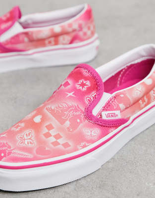 pink classic slip on vans