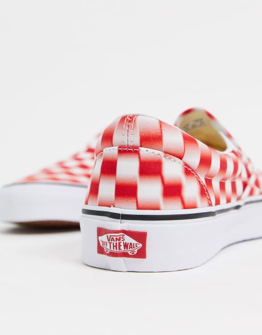 Vans on sale checkered blurred