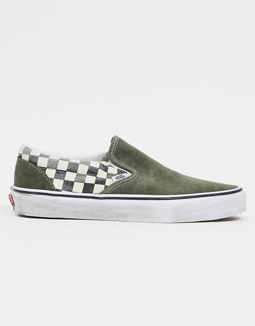 Vans classic slip-on check trainers