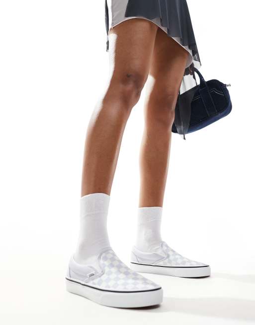 Vans Classic Slip-On checkerboard sneaker in light blue, 3 of 5