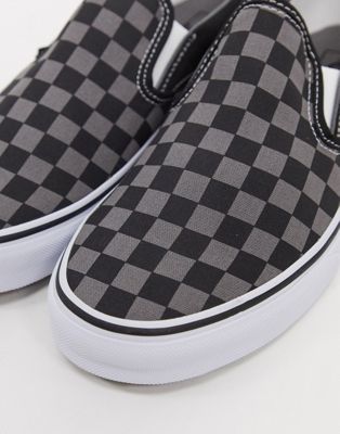 grey vans checkerboard