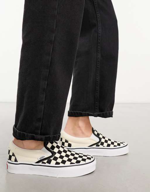 Vans off the wall black and white hotsell checkerboard shoes