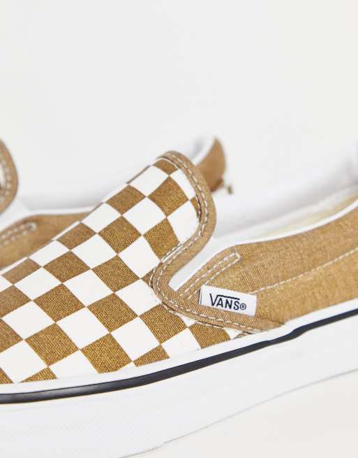 Tigers eye checkered clearance vans