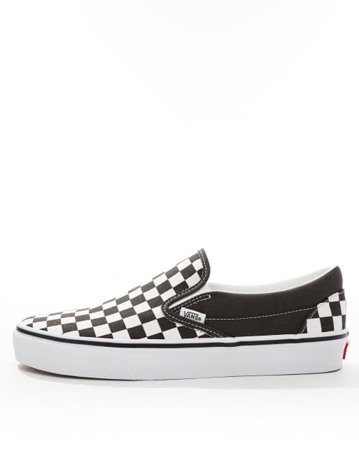 Vans Classic Slip-On checkerboard sneakers in dark brown, 2 of 5