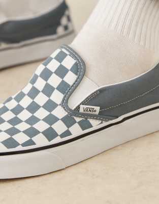Vans Classic Slip On Checkerboard Sneakers In Multi
