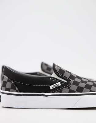 black grey checkered vans