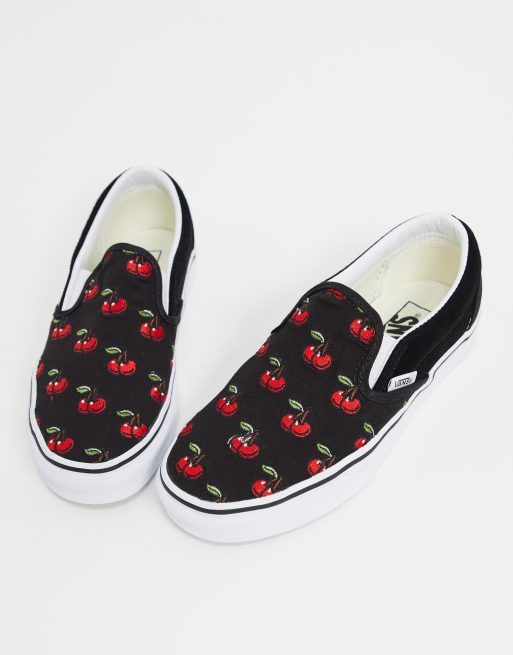 Black vans with hot sale cherries