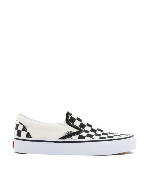 Black and 2025 cream checkered vans