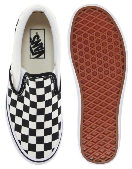 Cream best sale checkered vans