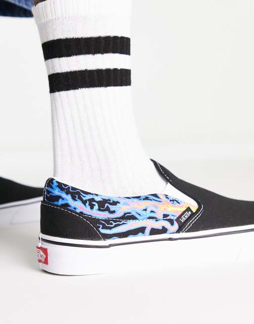 Classic vans hot sale with flames